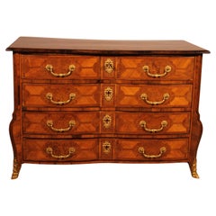 Antique Mazarine Chest Of Drawers / Commode From The Beginning Of The 18th Century