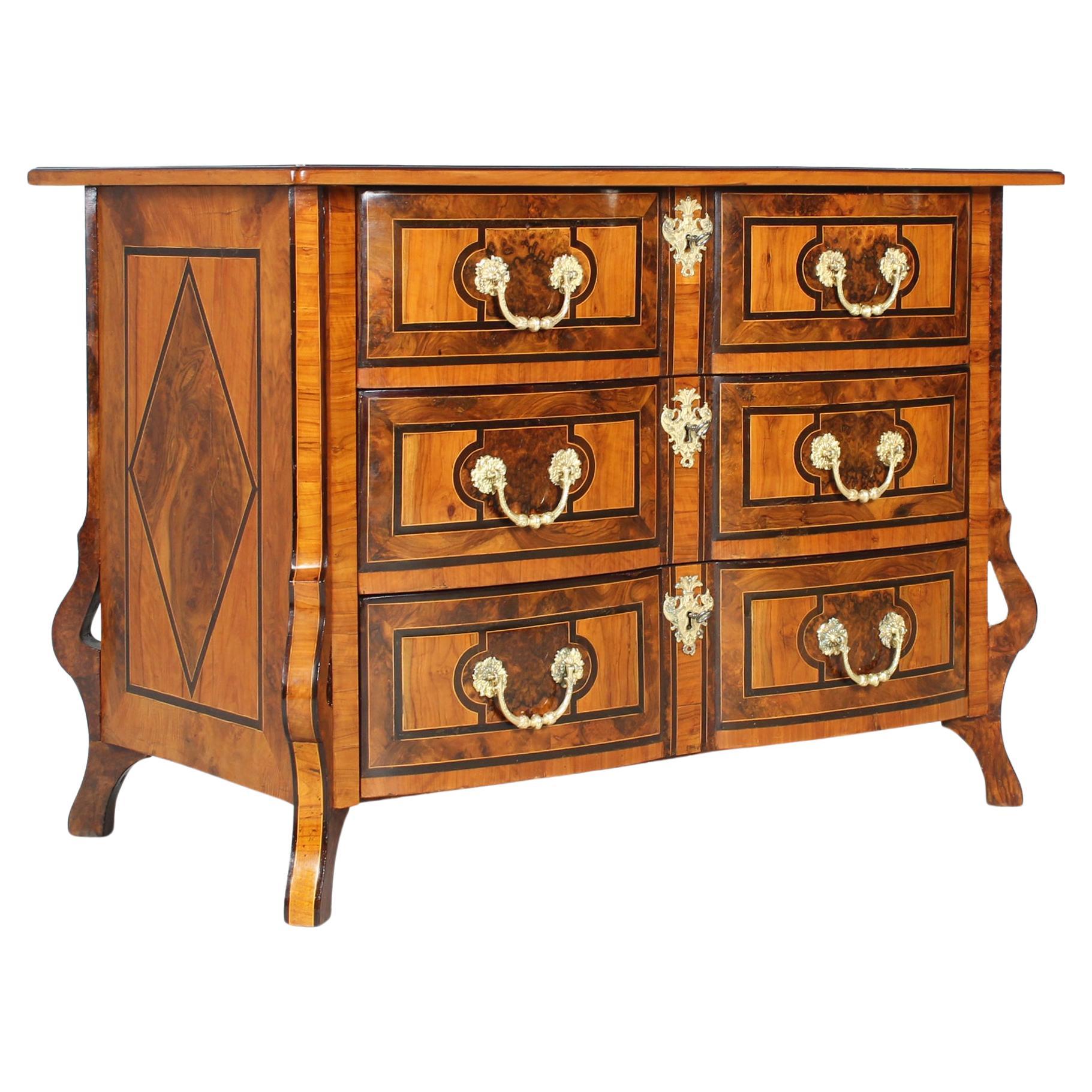 Commode Mazarine, Regence Chest of Drawers, France, Early 18th Century For Sale