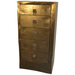 Commode-Object, organic modern, Alu on Wood Handcrafted, made in Europe