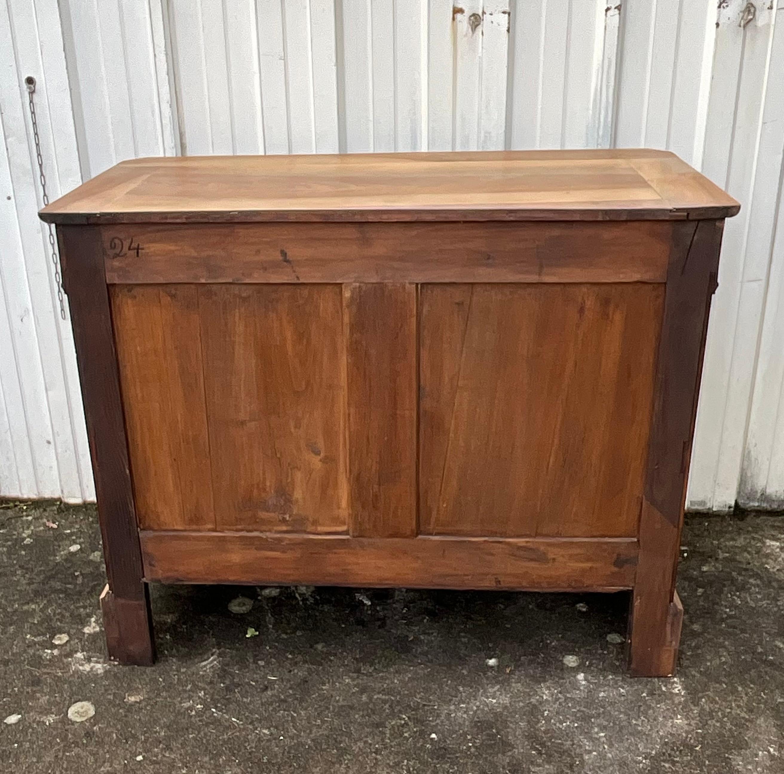 Commode Ronce De Noyer Louis Philippe End 19th For Sale 2