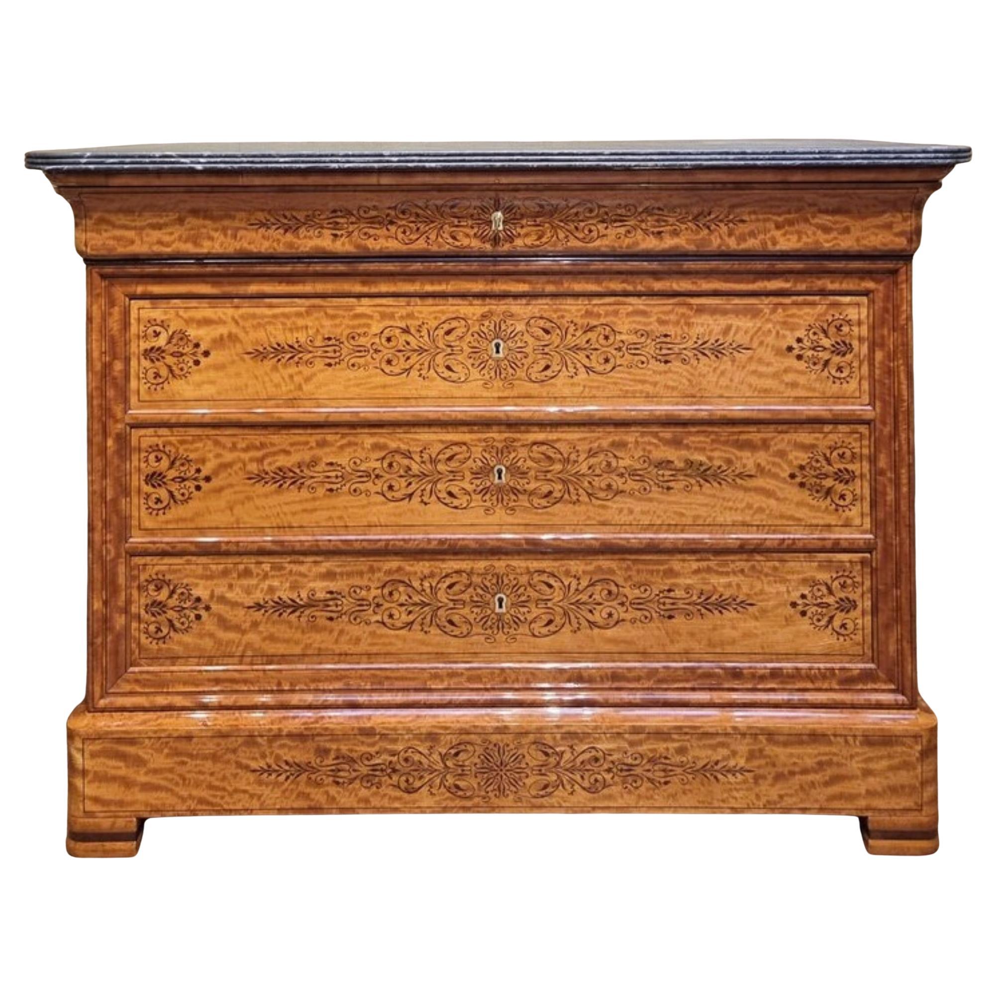 Commode scriban Charles X For Sale