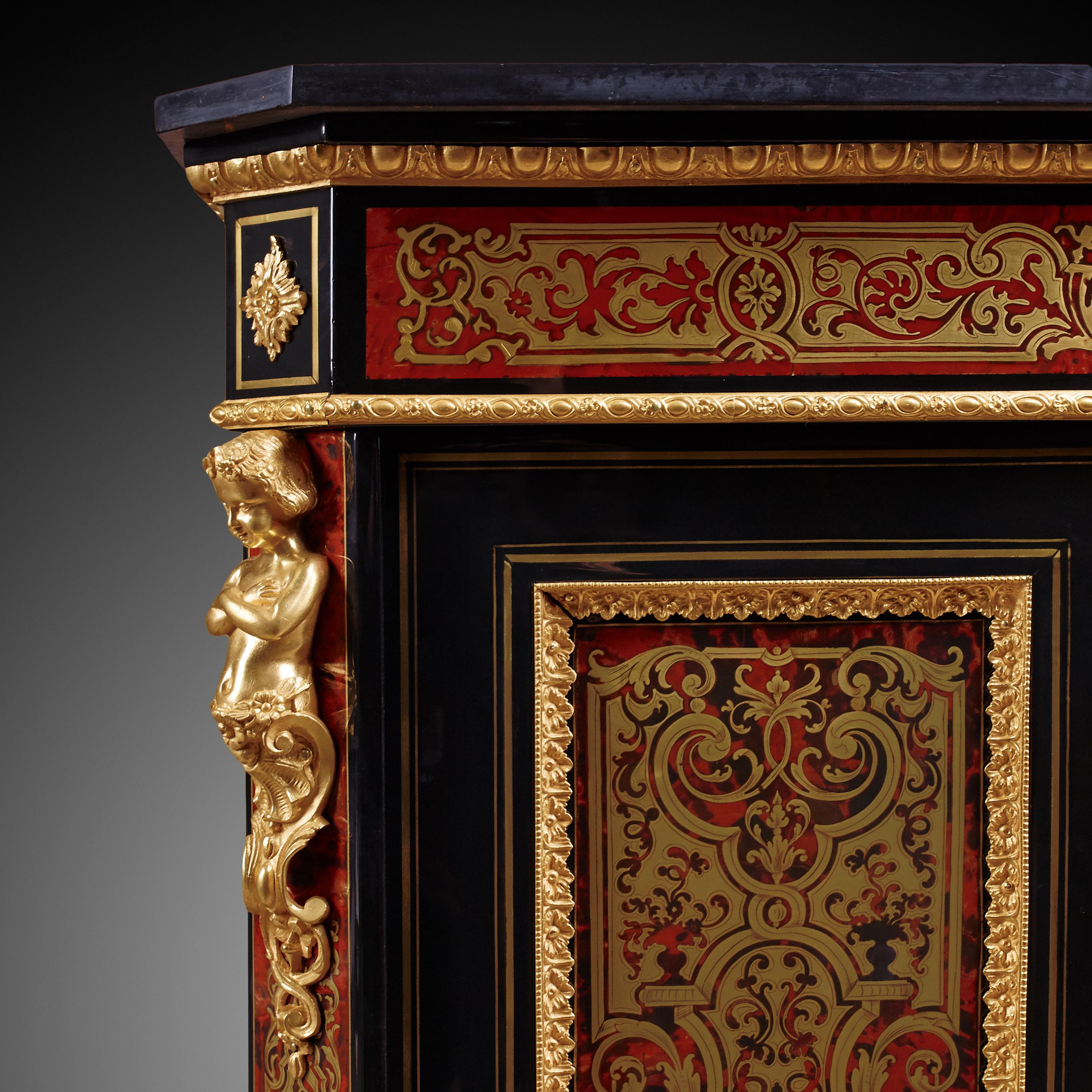 Commode Style Boulle of French 19th Century Napoleon III Period For Sale 5