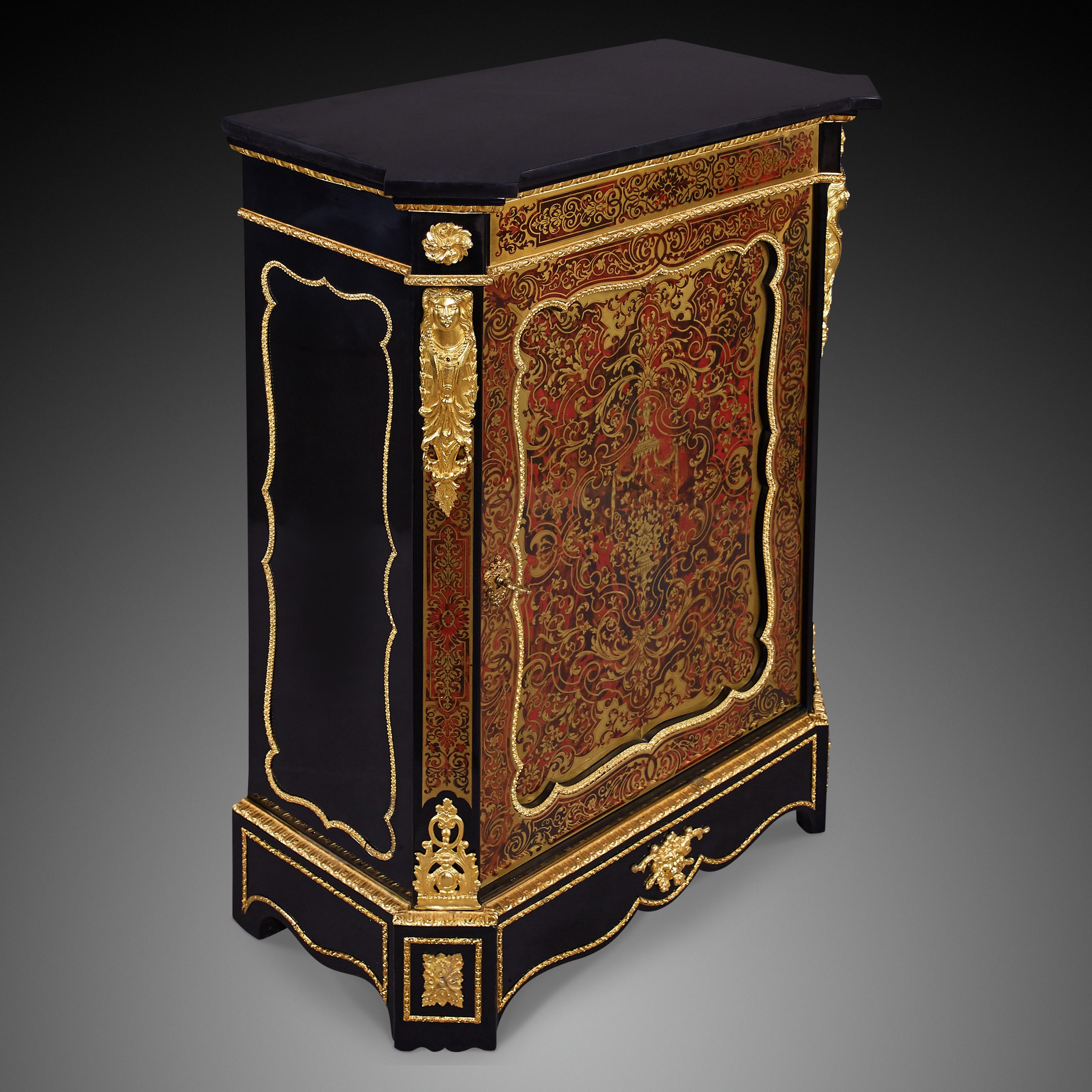 Francese Commode stile Boulle di epoca francese del XIX secolo, periodo Napoleone III in vendita