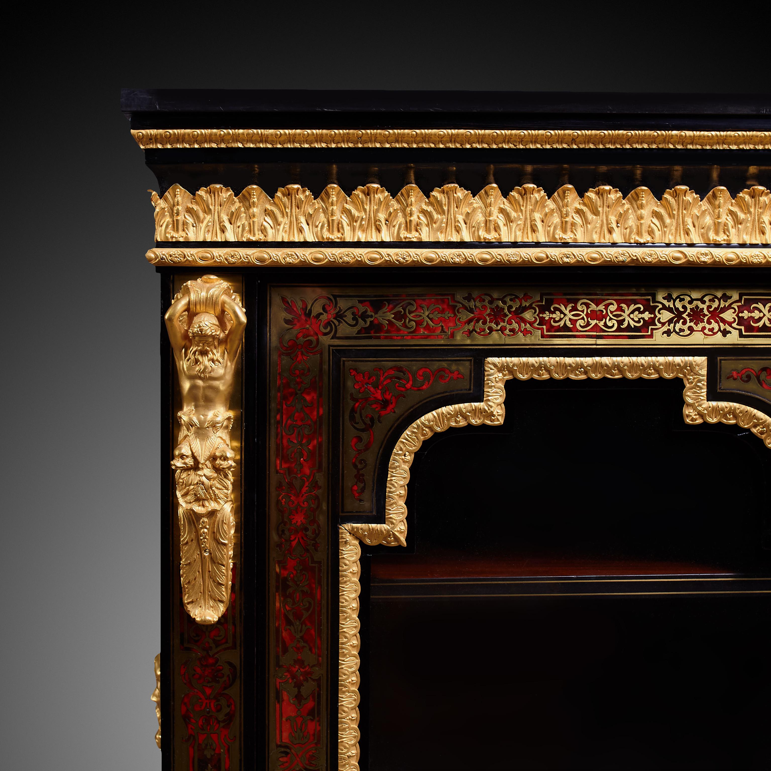 Commode stile Boulle di epoca francese del XIX secolo, periodo Napoleone III in vendita 2