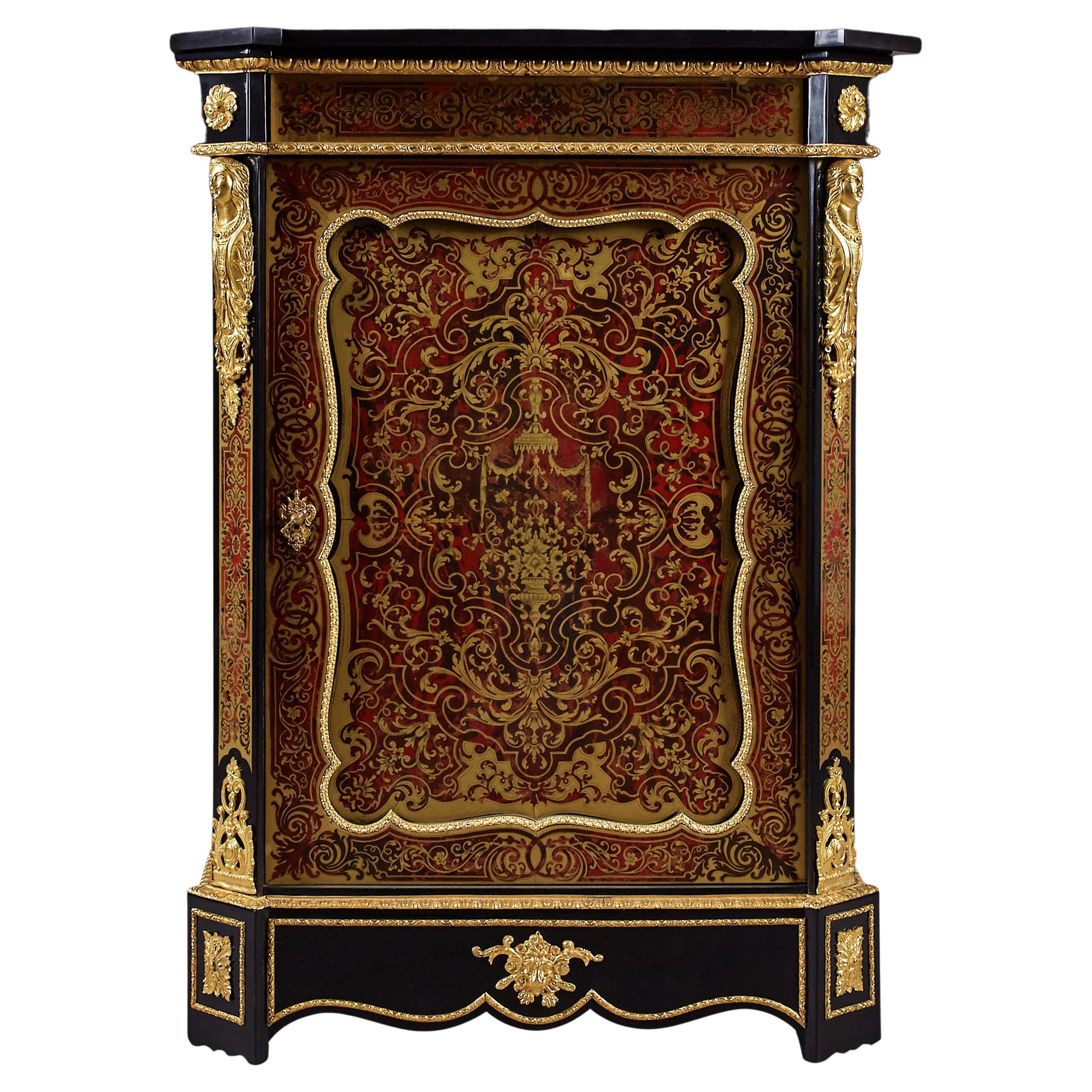 Commode Style Boulle of French 19th Century Napoleon III Period For Sale