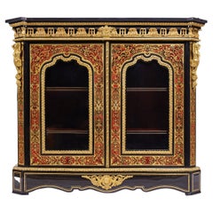 Commode de style Boulle d'époque Napoléon III 19ème siècle