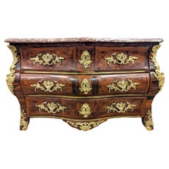 Antique French 18th Century Rosewood Tombeau Chest of drawers 
