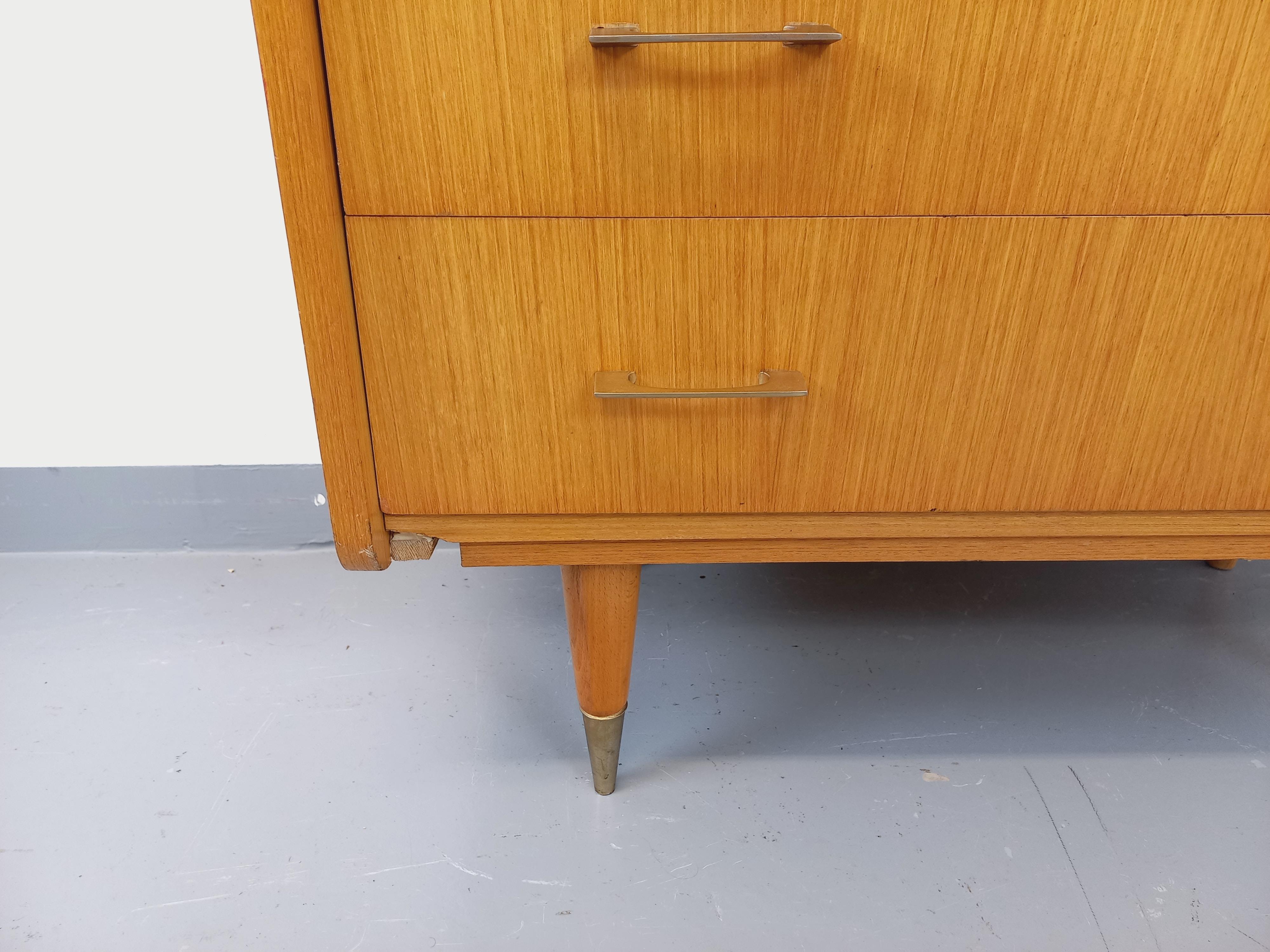 Commode vintage en bois des années 50 60 8