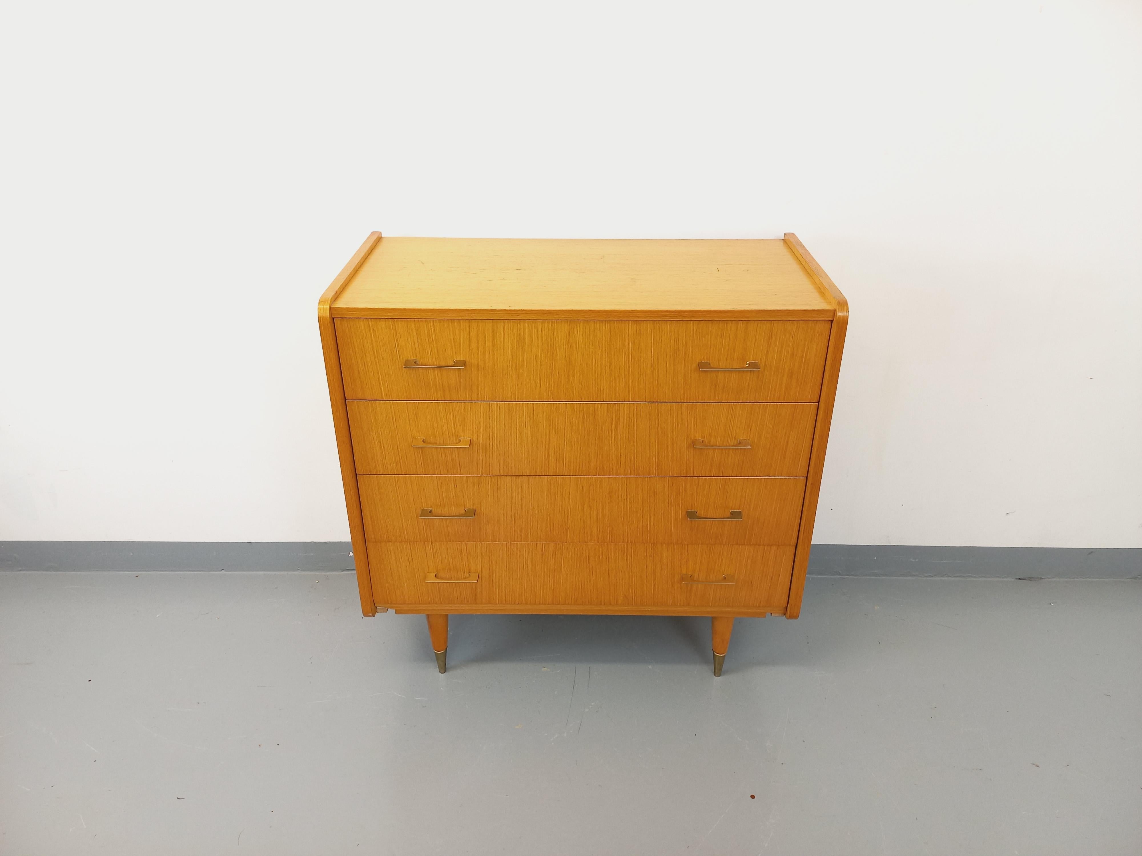 Français Commode vintage en bois des années 50 60