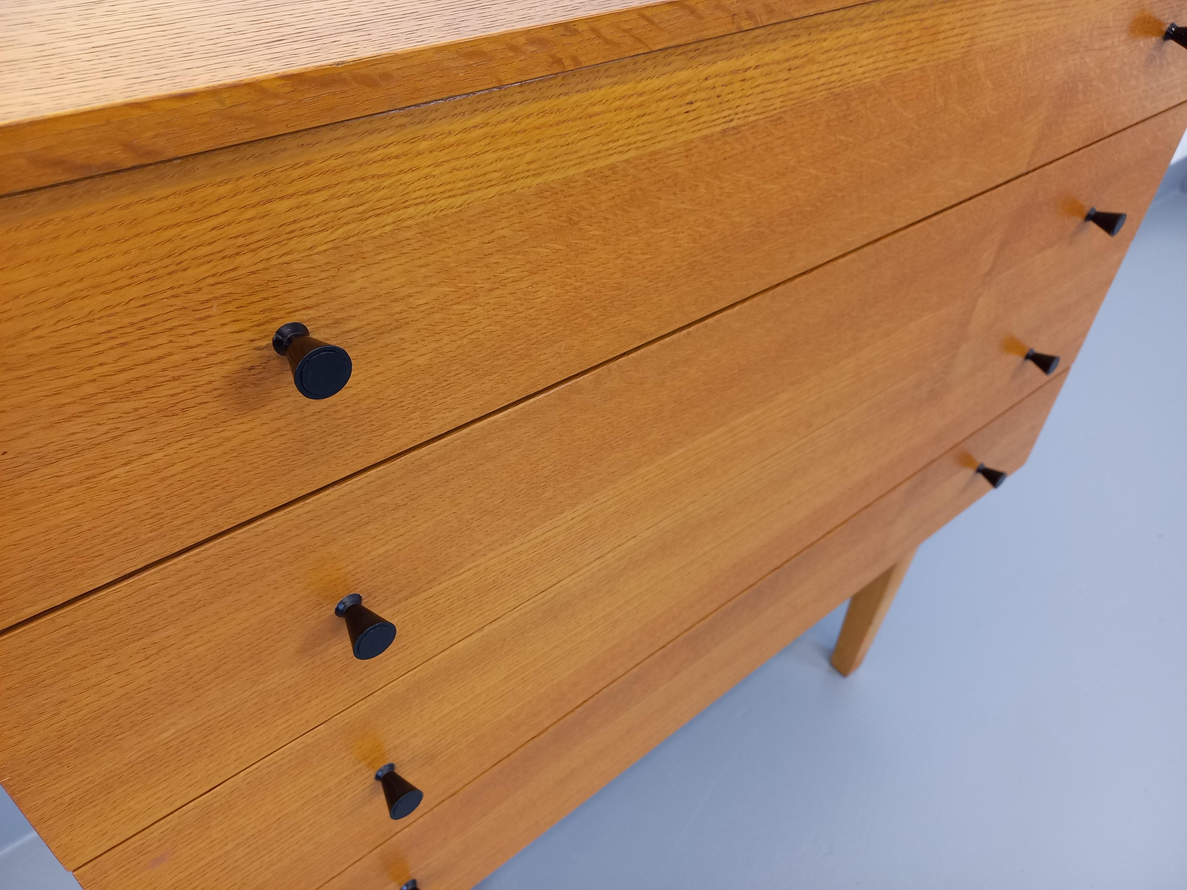 Français Commode vintage en bois des années 50 60