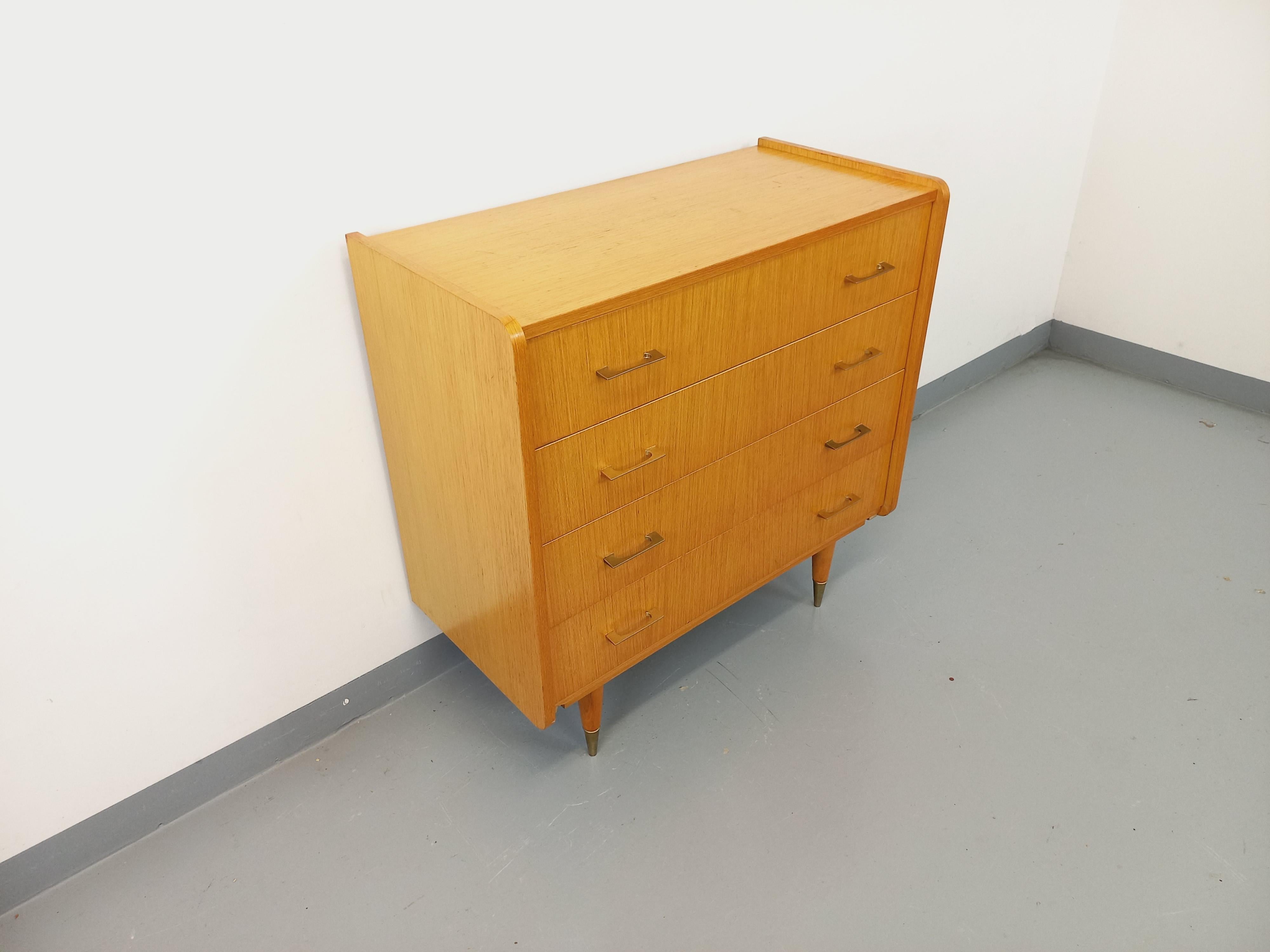 Bois Commode vintage en bois des années 50 60