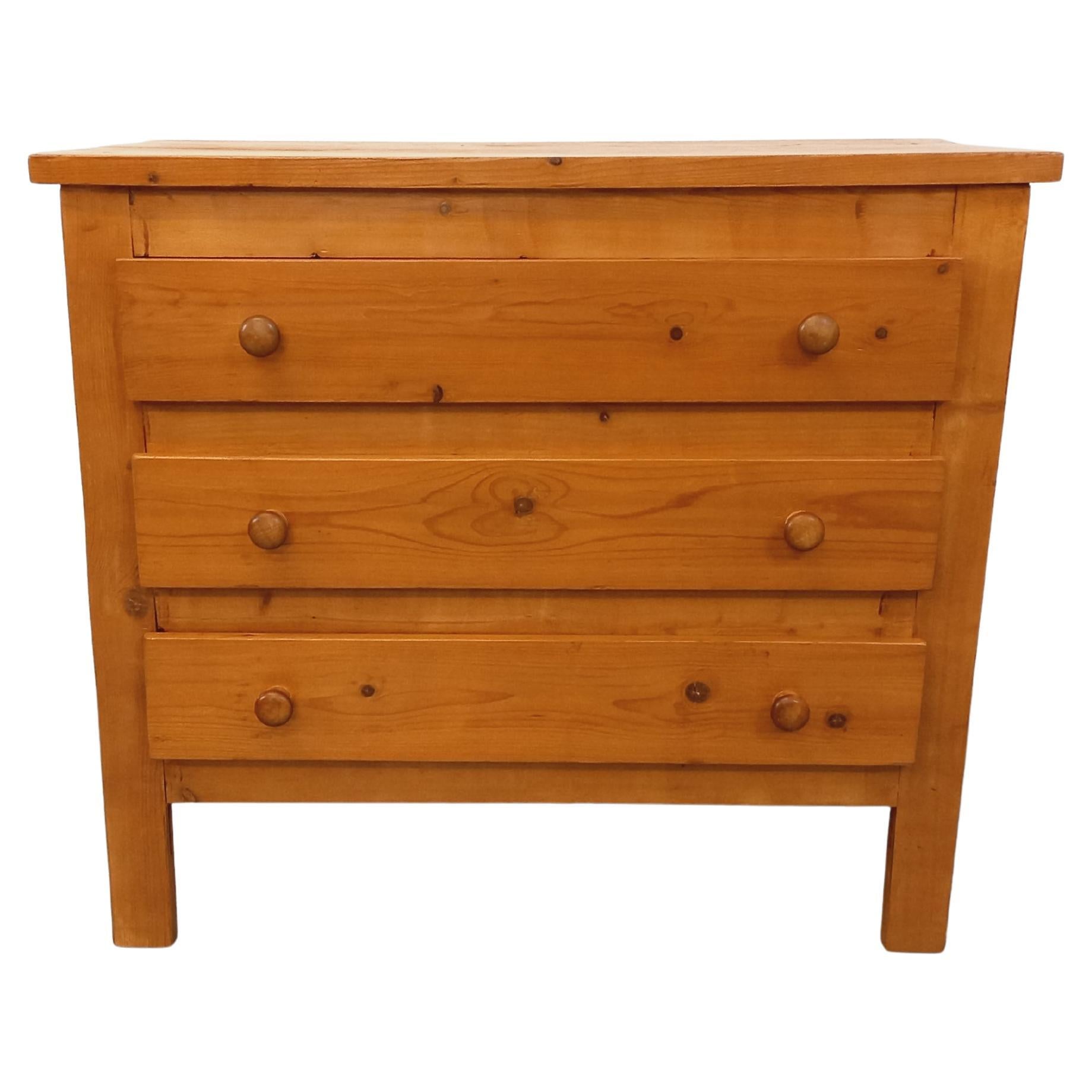 Commode vintage en pin des années 70 80 For Sale