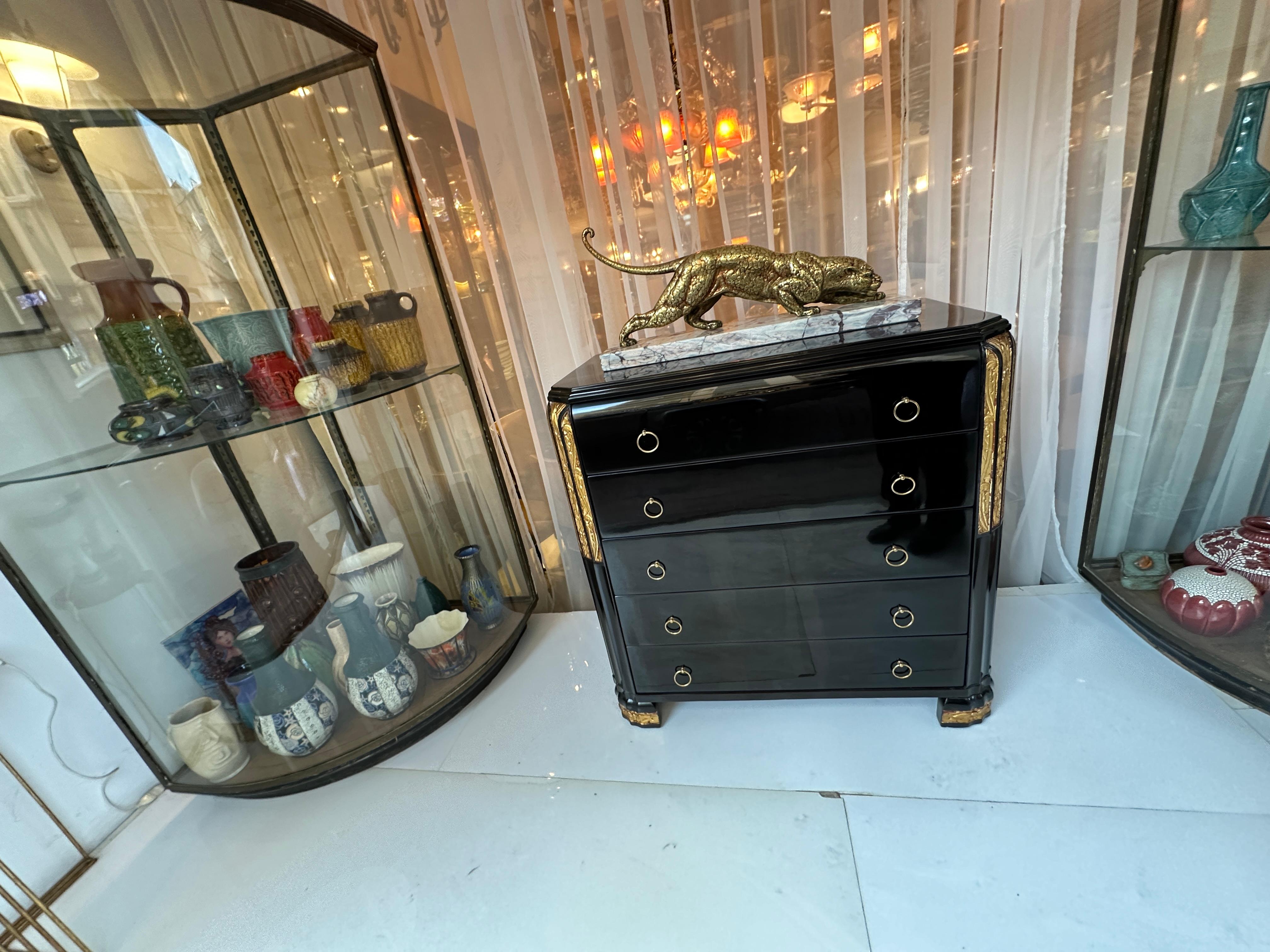Kommoden im Art déco-Stil aus Holz, 1920, Frankreich im Angebot 10
