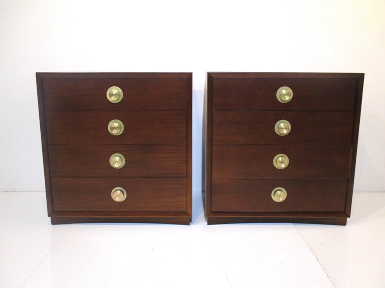 Commodes / Nightstand Chests in the Style of Widdicomb For Sale 5
