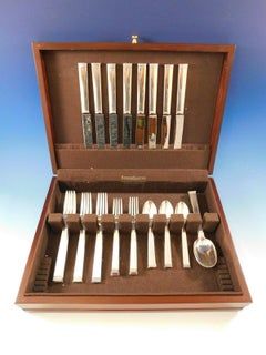 Commodore by Christofle France Sterling Silver Flatware Set Service 34 Pieces