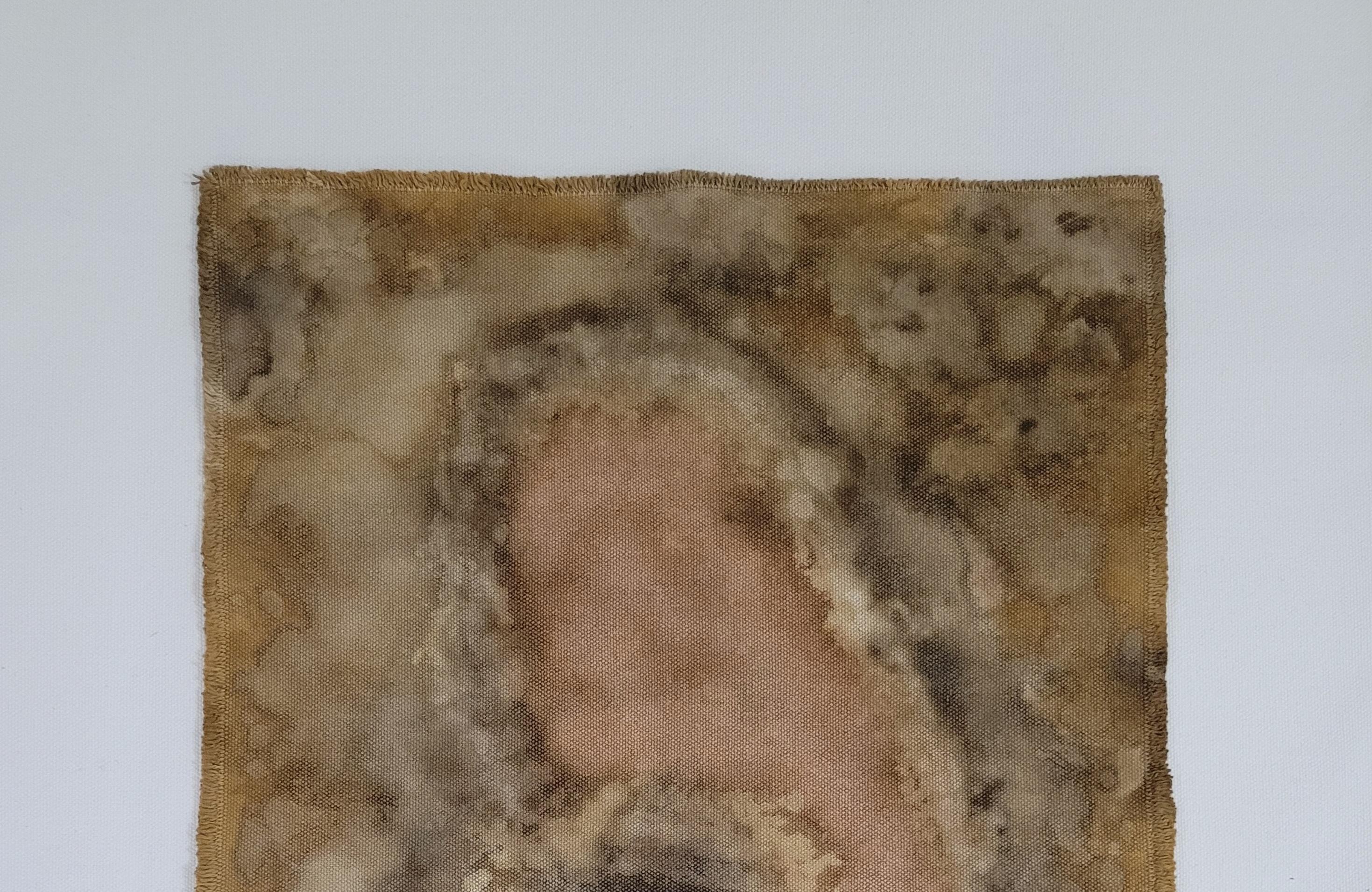 Moderno COMMON GROUND (9) – Plant-Dyed Botanical Art on Cotton Canvas in vendita