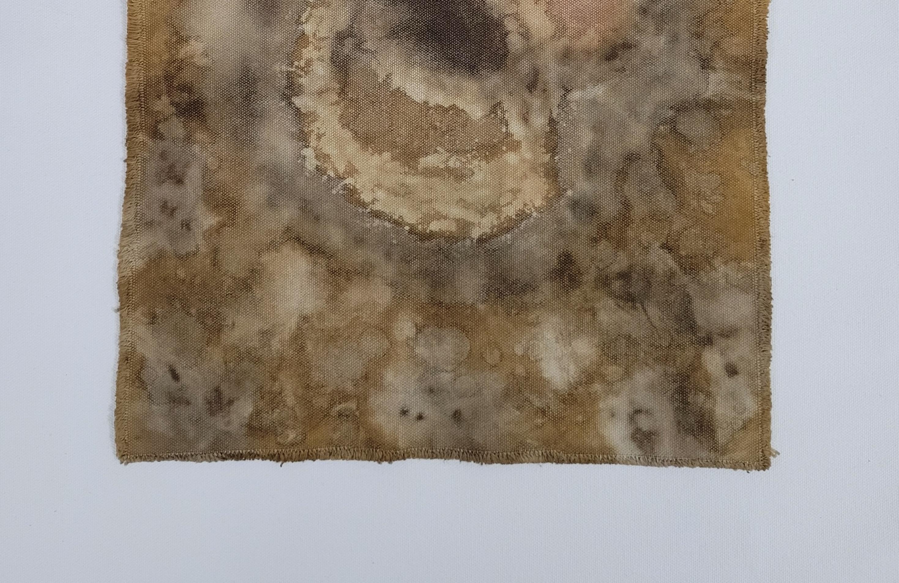 Turco COMMON GROUND (9) – Plant-Dyed Botanical Art on Cotton Canvas in vendita