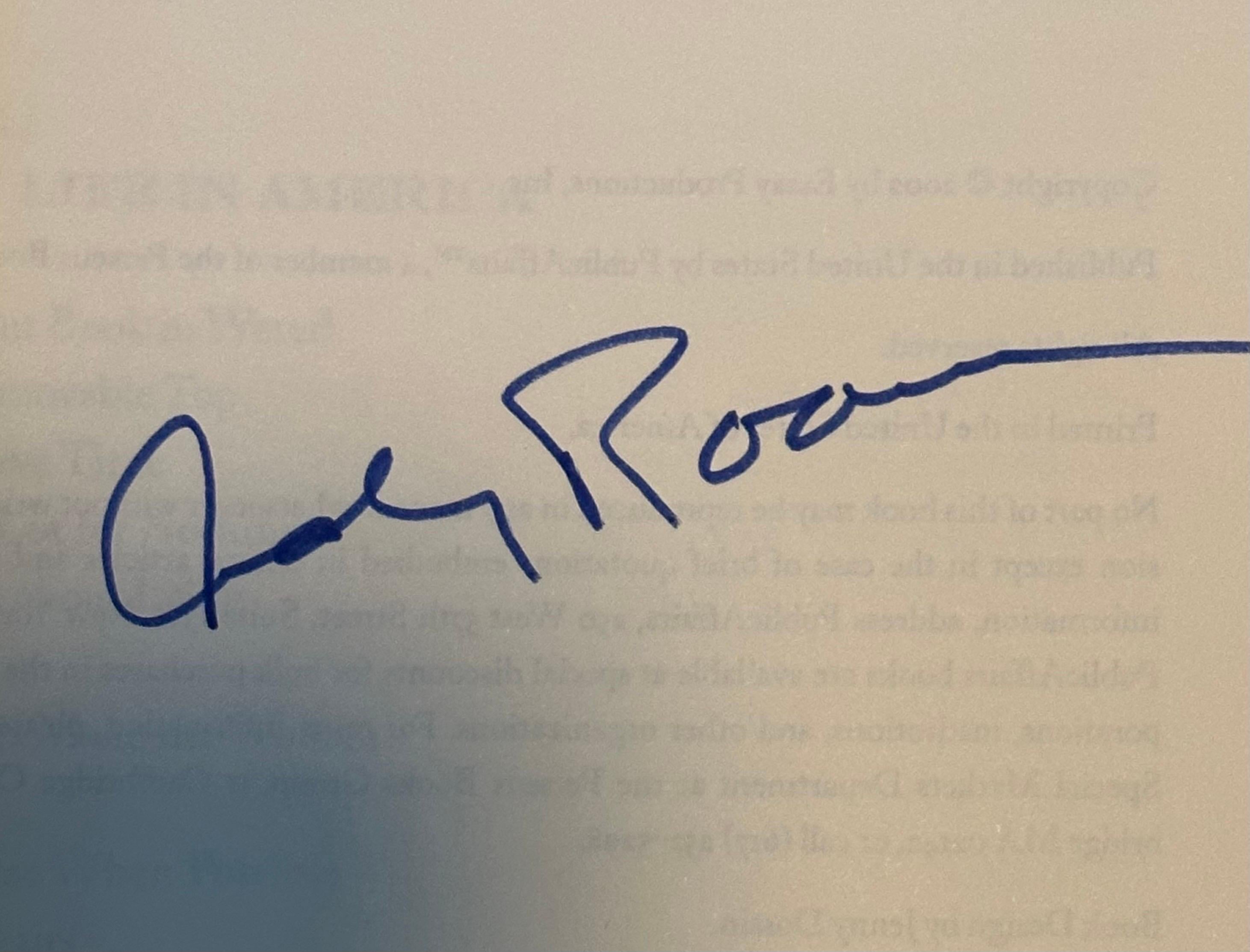 Livre de la première édition signé par le commentateur légendaire Andy Rooney Bon état - En vente à San Diego, CA