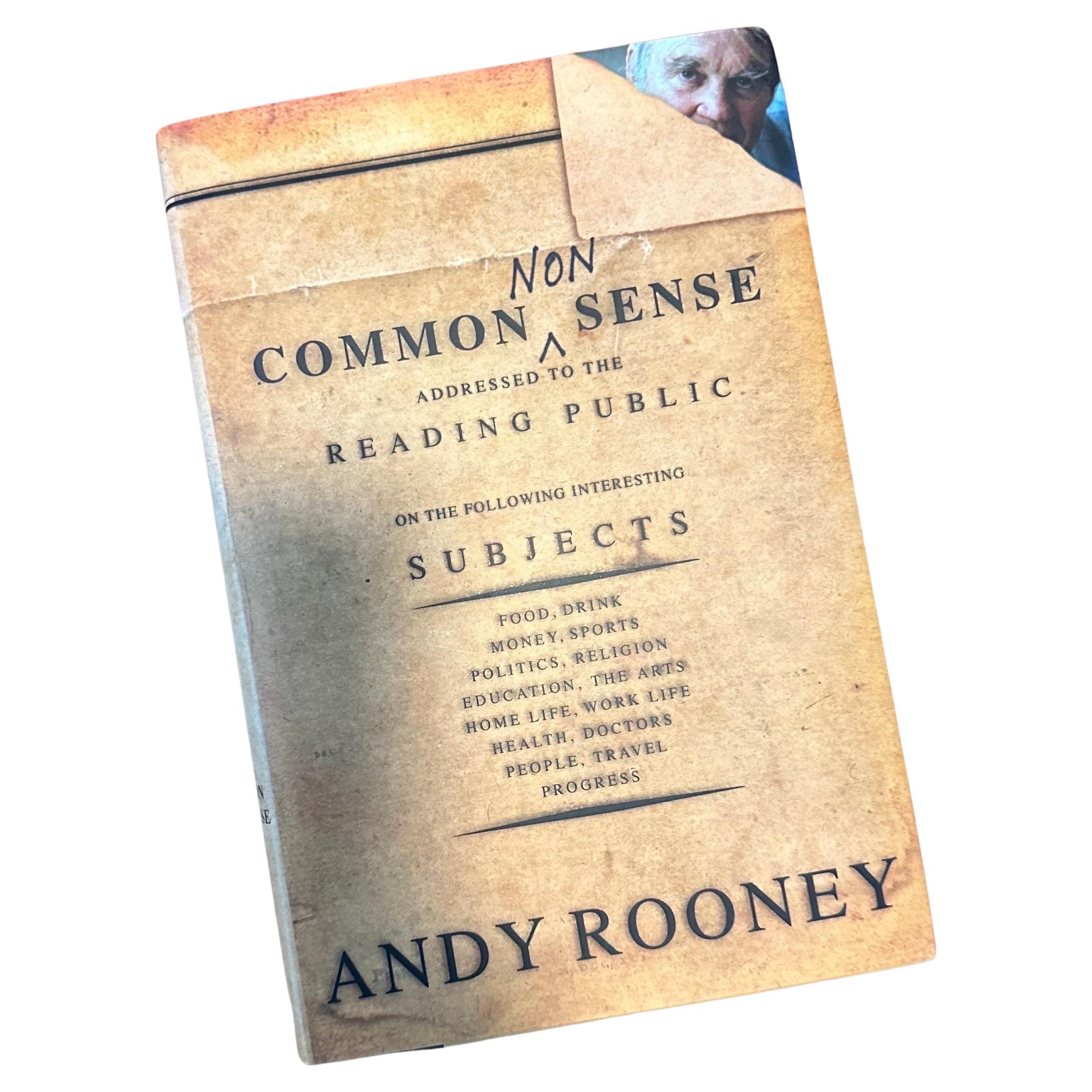 "Common Nonsense" First Edition Book Signed by Legendary Commentator Andy Rooney For Sale