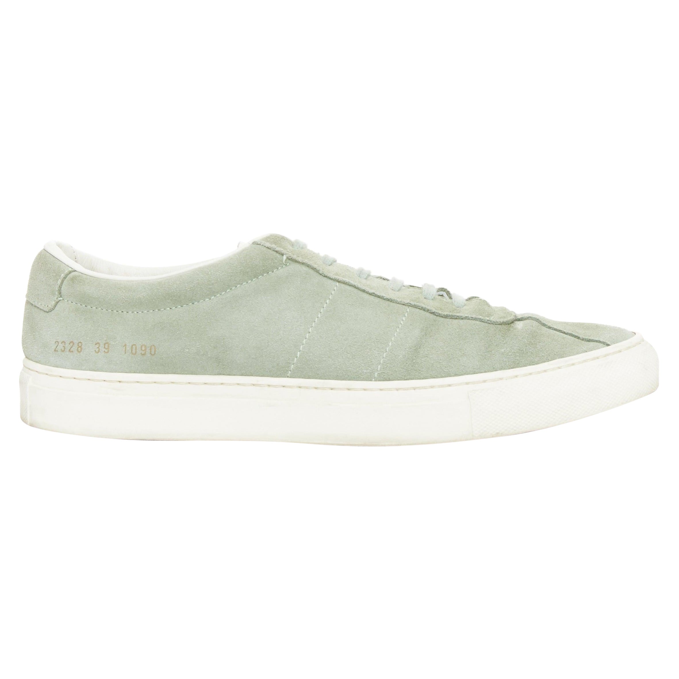 COMMON PROJECT Summer Edition 2328 dusty green suede low top sneakers EU39