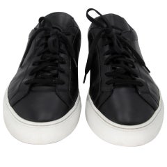 Common Projects Achilles 44 Leather-Trimmed Sneakers CP-0402N-0110