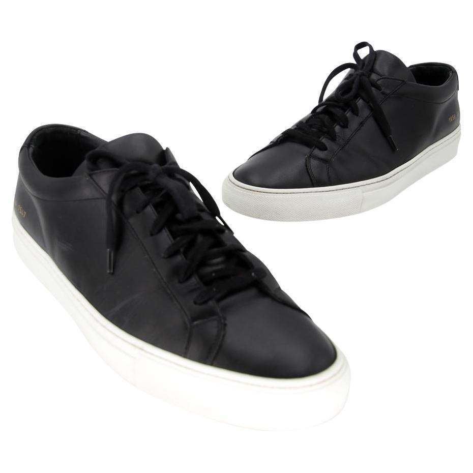 Common Projects Achilles 44 Leather-Trimmed Sneakers CP-0402N-0110