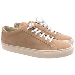 Common Projects Achilles Low Amber Suede Sneakers - Size 43