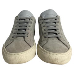 Common Projects Achilles Low Sneakers in Grey Suede