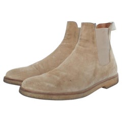 Common Projects, Beige suede Chelsea boots