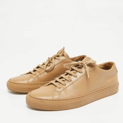 Common Projects Brown Leather Achilles Sneakers Size 37