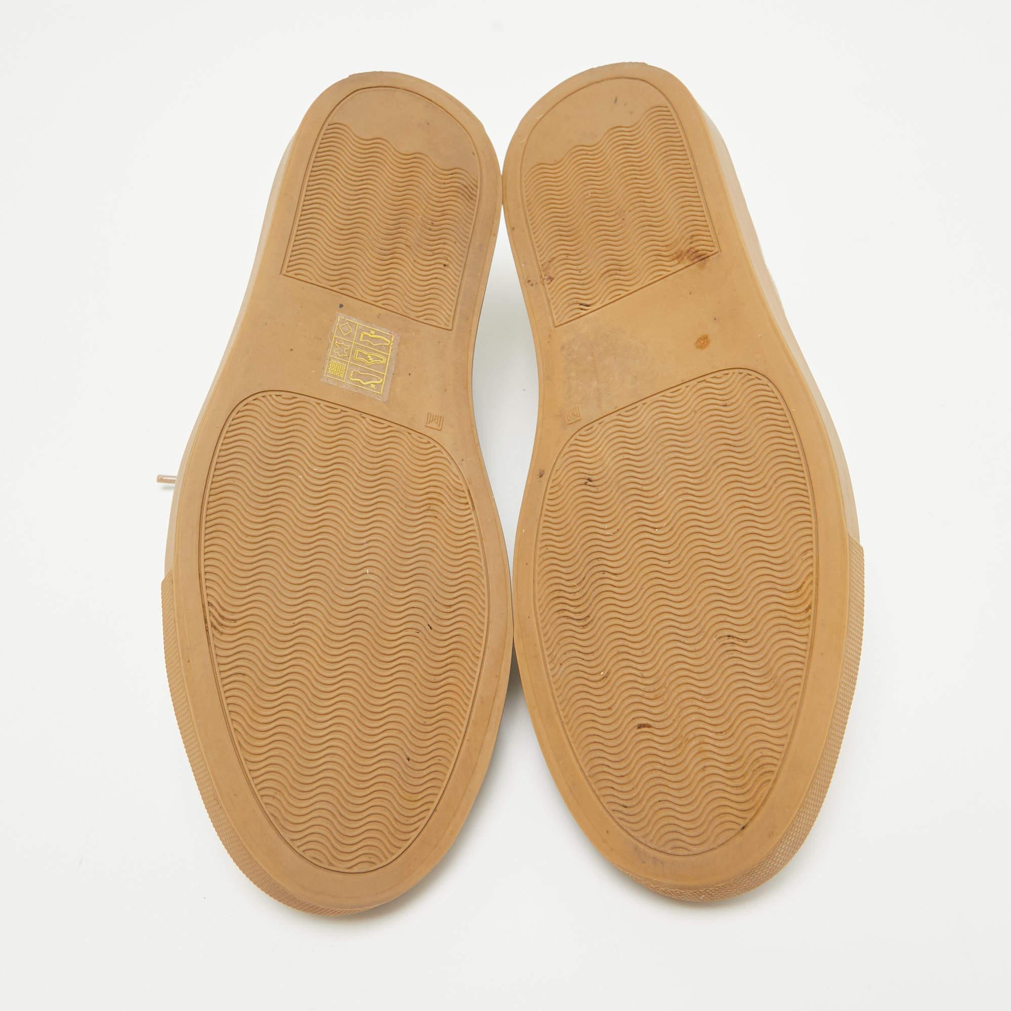 Common Projects Brown Leather Achilles Sneakers Size 37 For Sale 2