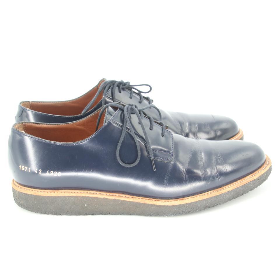 Common Projects Cadet Derby Hi Shine Crepe Sole Scarpe da Uomo SZ 43 CP-S0917P-0164 In condizioni buone in vendita a Downey, CA
