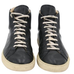 Common Projects Leather Achilles Retro High Top Men's Sneakers Size 42/9