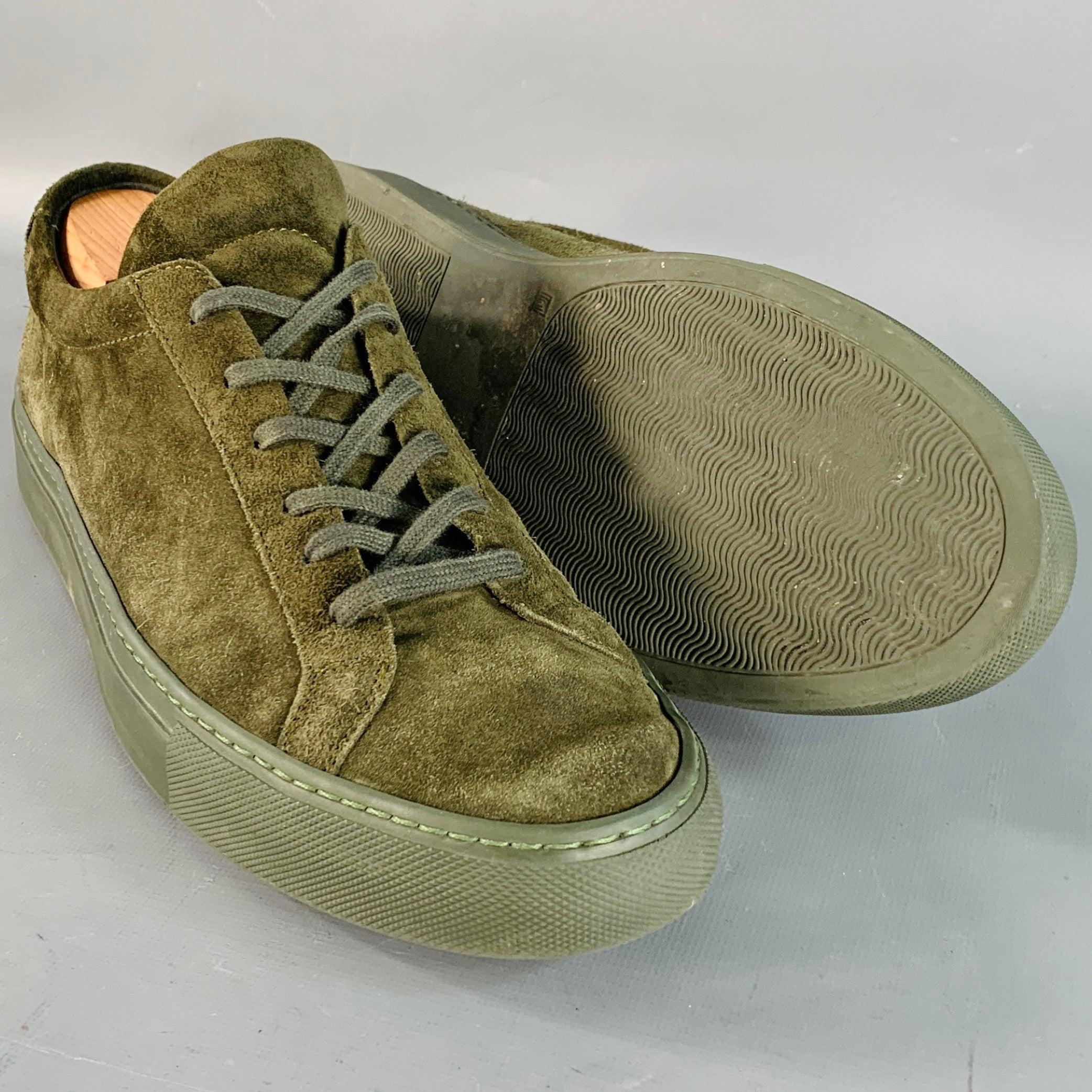 Common Projects taglia 11 Greene & Greene & Greene in pelle scamosciata In condizioni buone in vendita a San Francisco, CA
