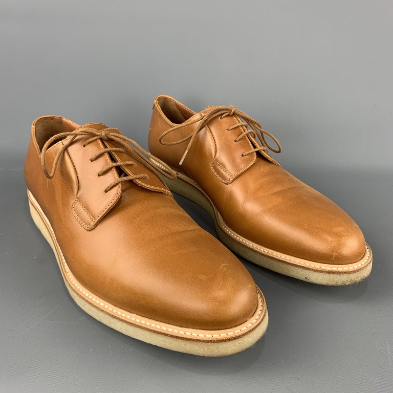 COMMON PROJECTS Size 11 Tan Leather Crepe Sole Lace Up Shoes at 1stDibs ...