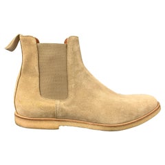 COMMON PROJECTS Taille 14 Beige Suede Pull On Chelsea Boots