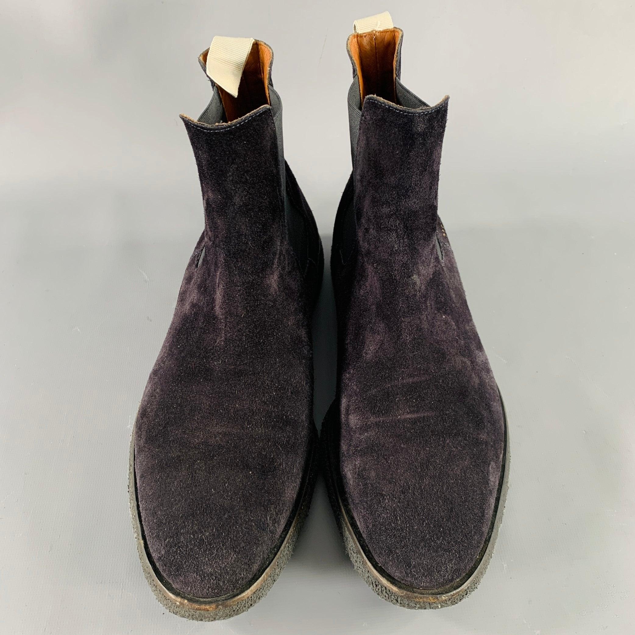 Men's COMMON PROJECTS Size 8 Black Suede Chelsea Boots For Sale