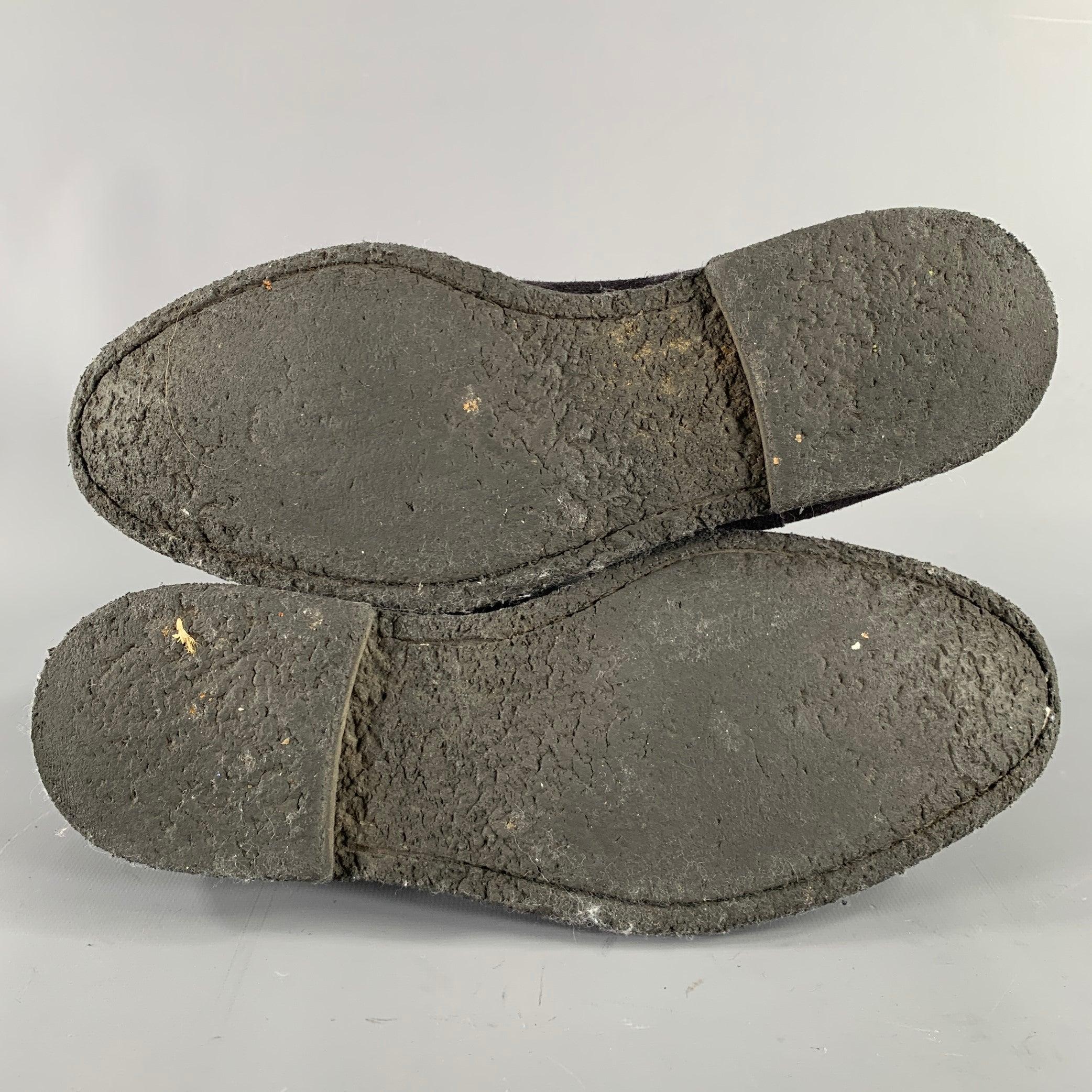 COMMON PROJECTS Size 8 Black Suede Chelsea Boots For Sale 2