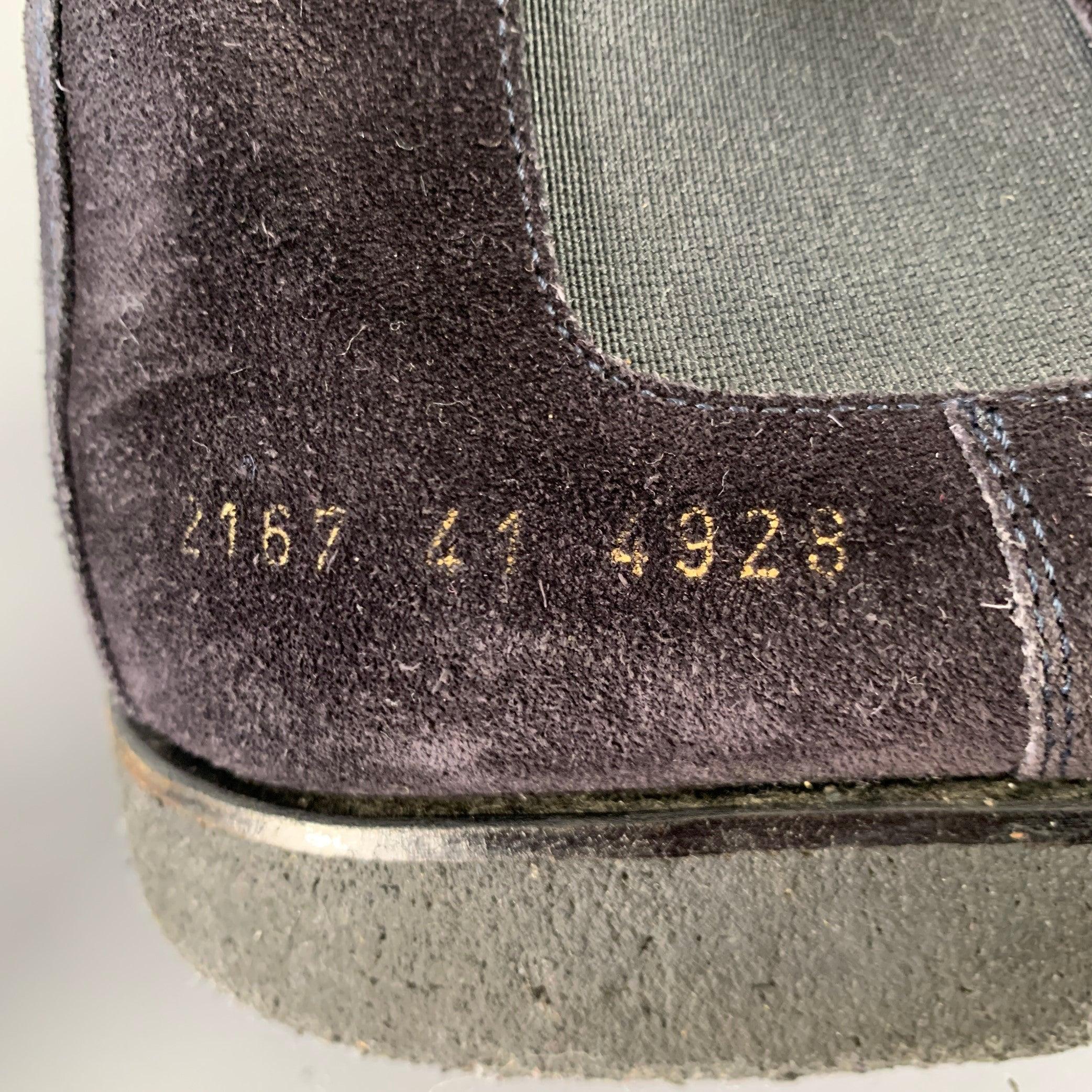 COMMON PROJECTS Size 8 Black Suede Chelsea Boots For Sale 4