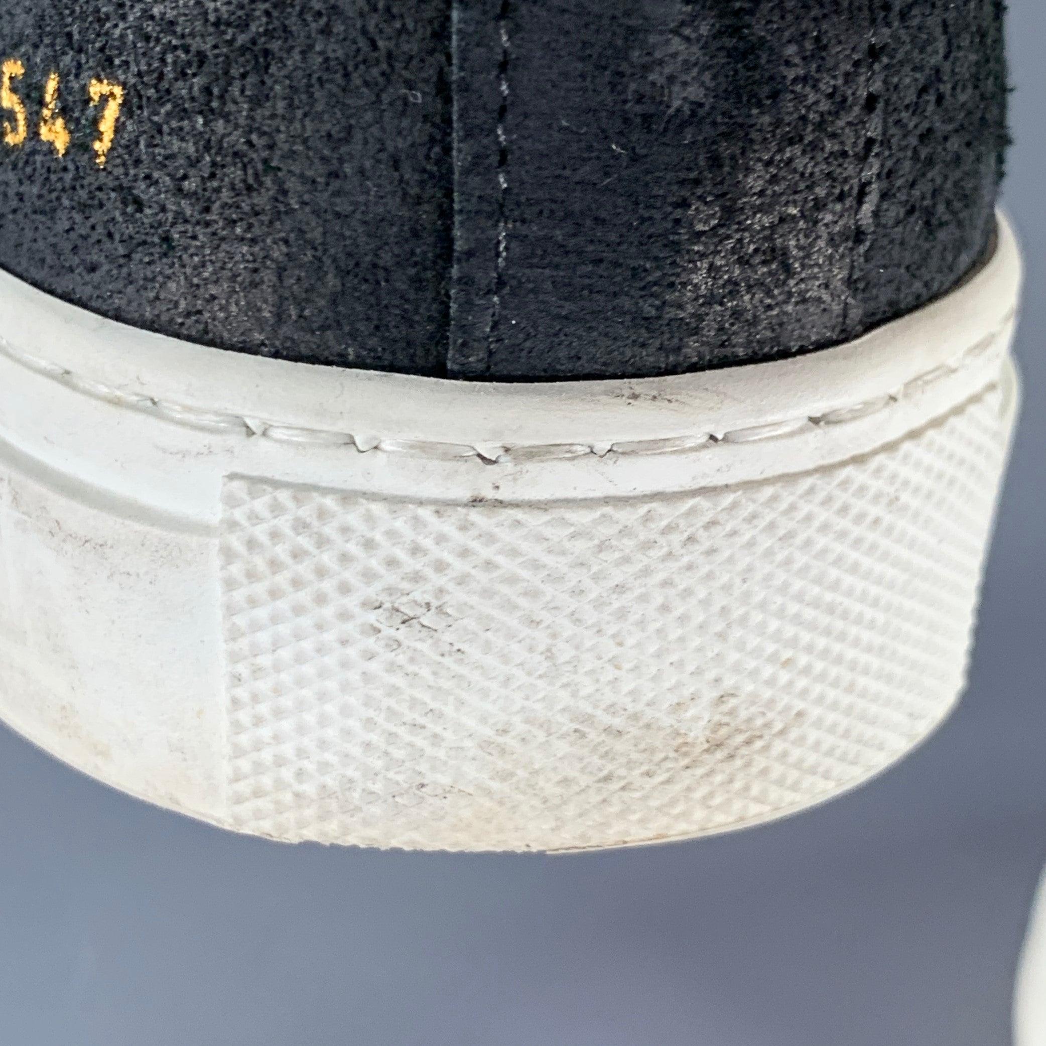 Common Projects misura 8 scarpe da ginnastica basse in pelle scamosciata nera in vendita 6