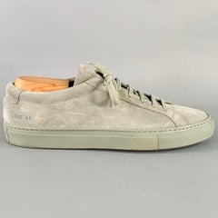 COMMON PROJECTS Size 8 Grey Suede Low Top Sneakers