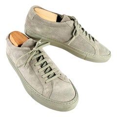 COMMON PROJECTS Size 8 Grey Suede Low Top Sneakers COMMON PROJECTS Size 8 Grey Suede Low Top Sneakers
