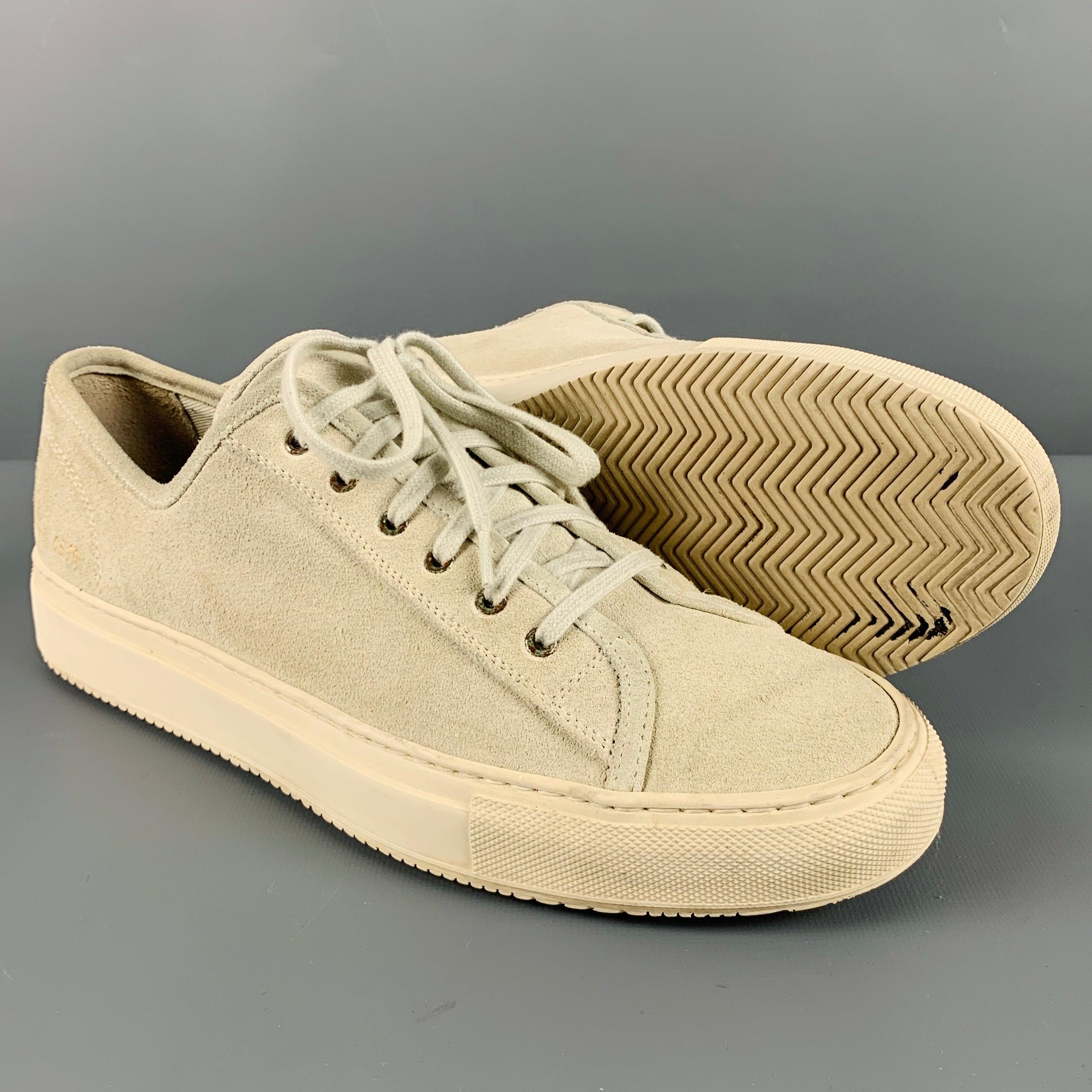 COMMON PROJECTS Size 9 Natural Leather Lace Up Sneakers 1