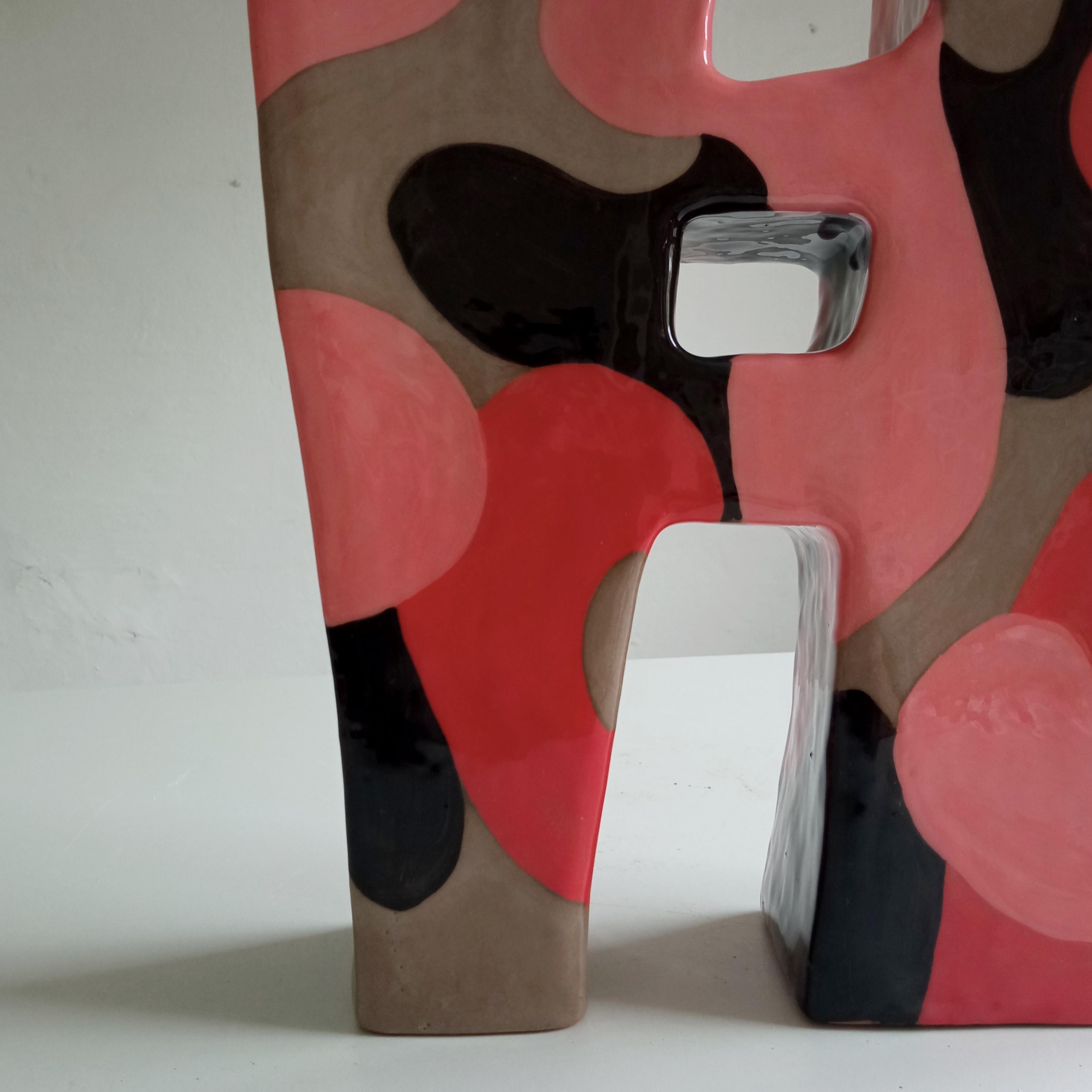 Modern COMMUNICATING VASES 1 - Terracotta- XXI Century - by Chiara Berta Artist For Sale