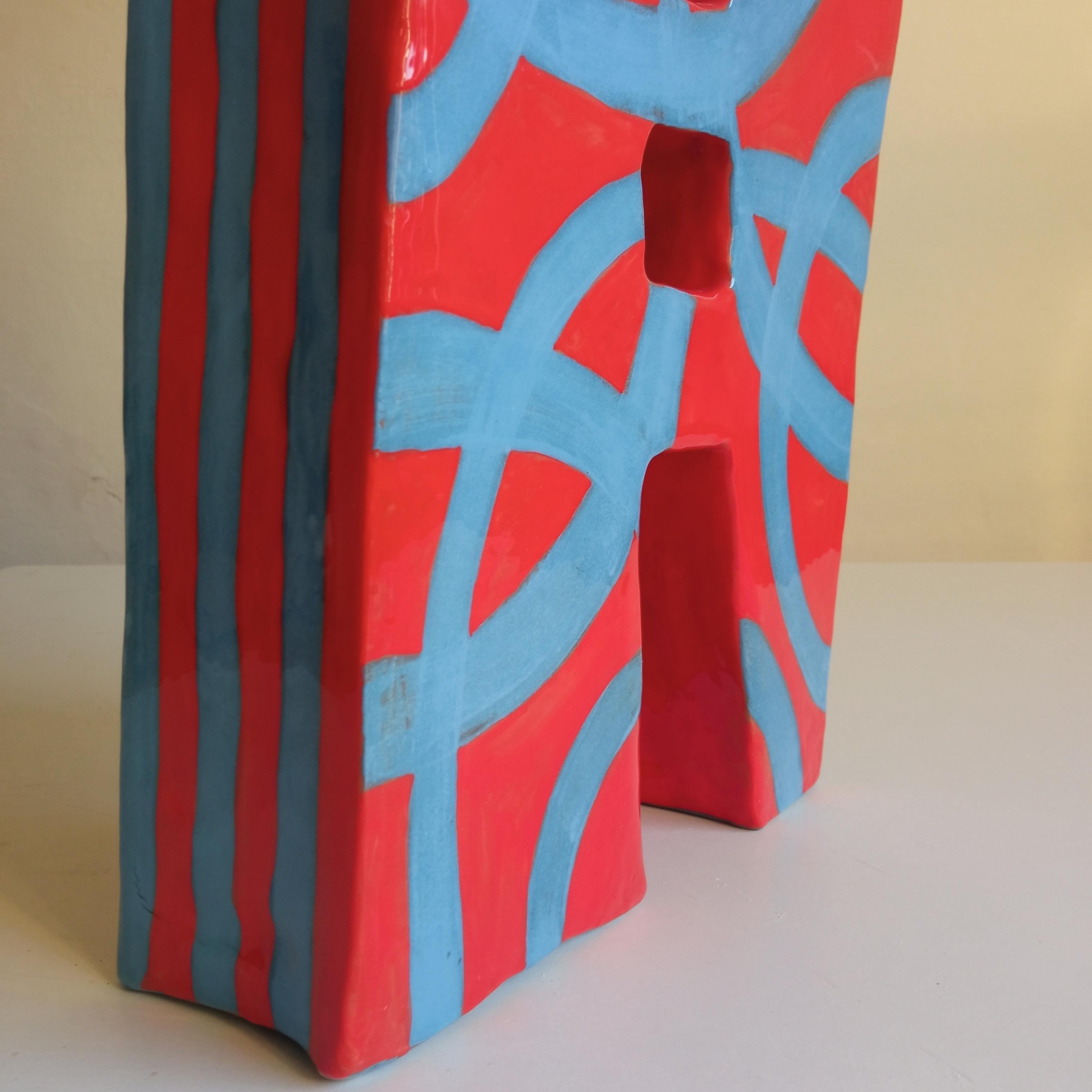 Contemporary COMMUNICATING VASES 1 - Terracotta- XXI Century - by Chiara Berta Artist For Sale