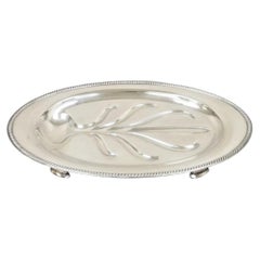 Community Plate English Regency Silver Plated Oval Meat Cutlery Serving Platter