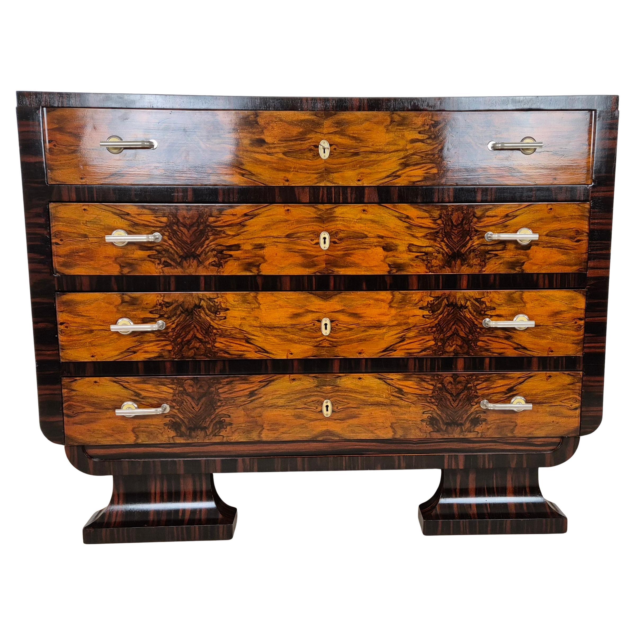 Comò Art Déco " Futurista " 1930 Mobilificio Buso