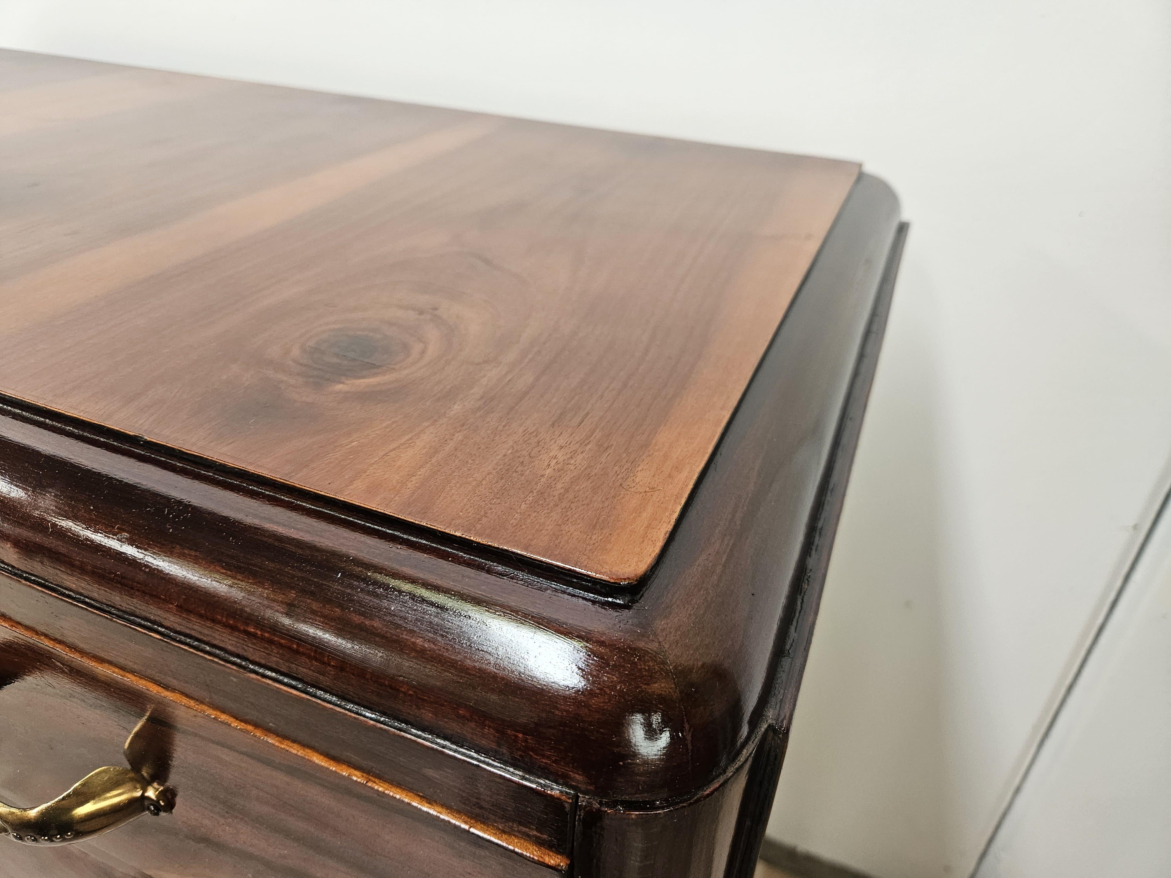 Comò Art Decò in piuma di mogano anni '40 en Bueno estado para la venta en Premariacco, IT