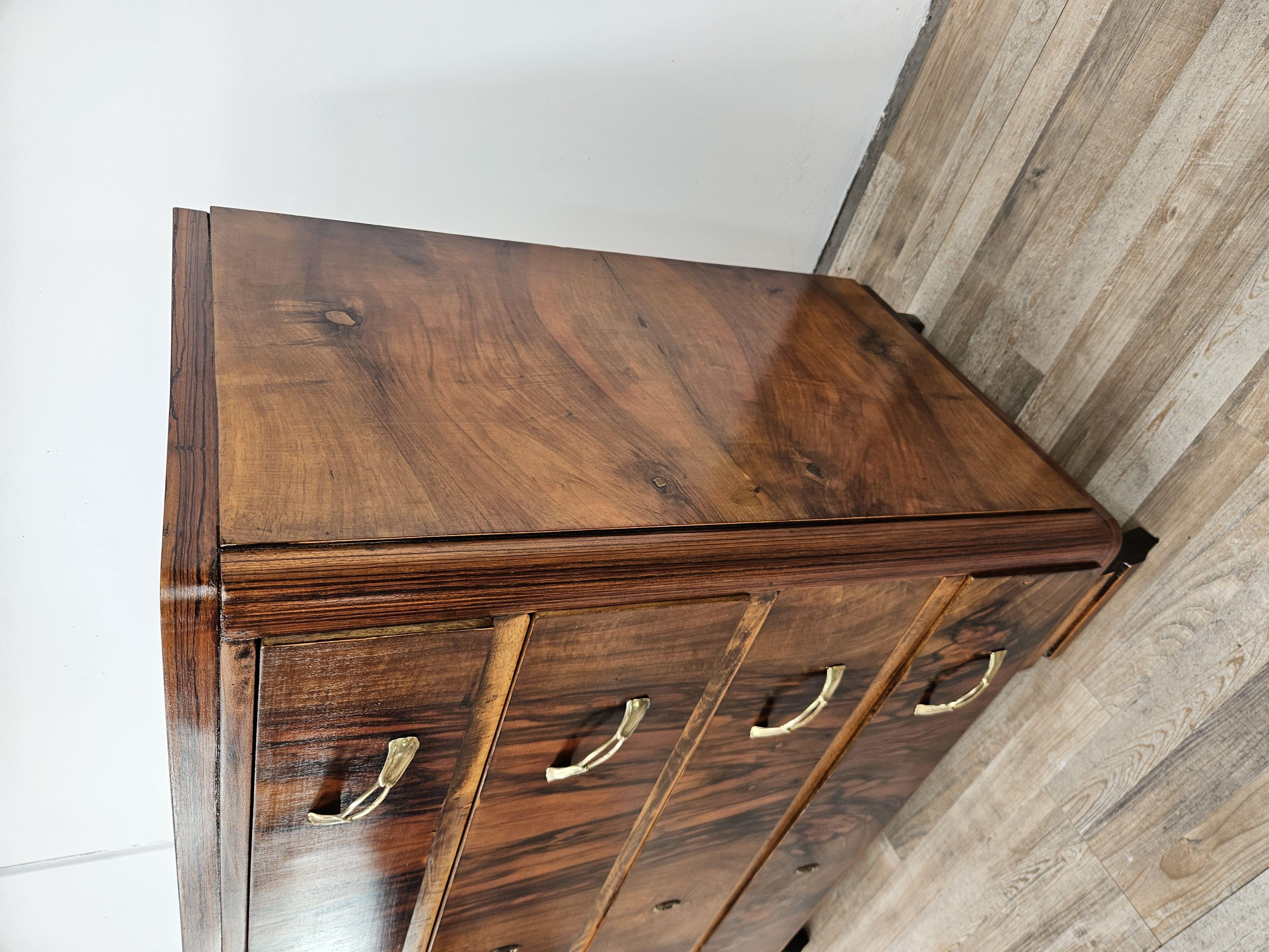 Comò Art Decò in radica 1930/1940 For Sale 13