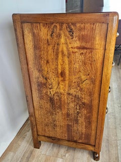 Art Deco Kommode aus Bruyèreholz und Bakelit mit vier Schubladen 20. Jahrhundert 1940er Jahre